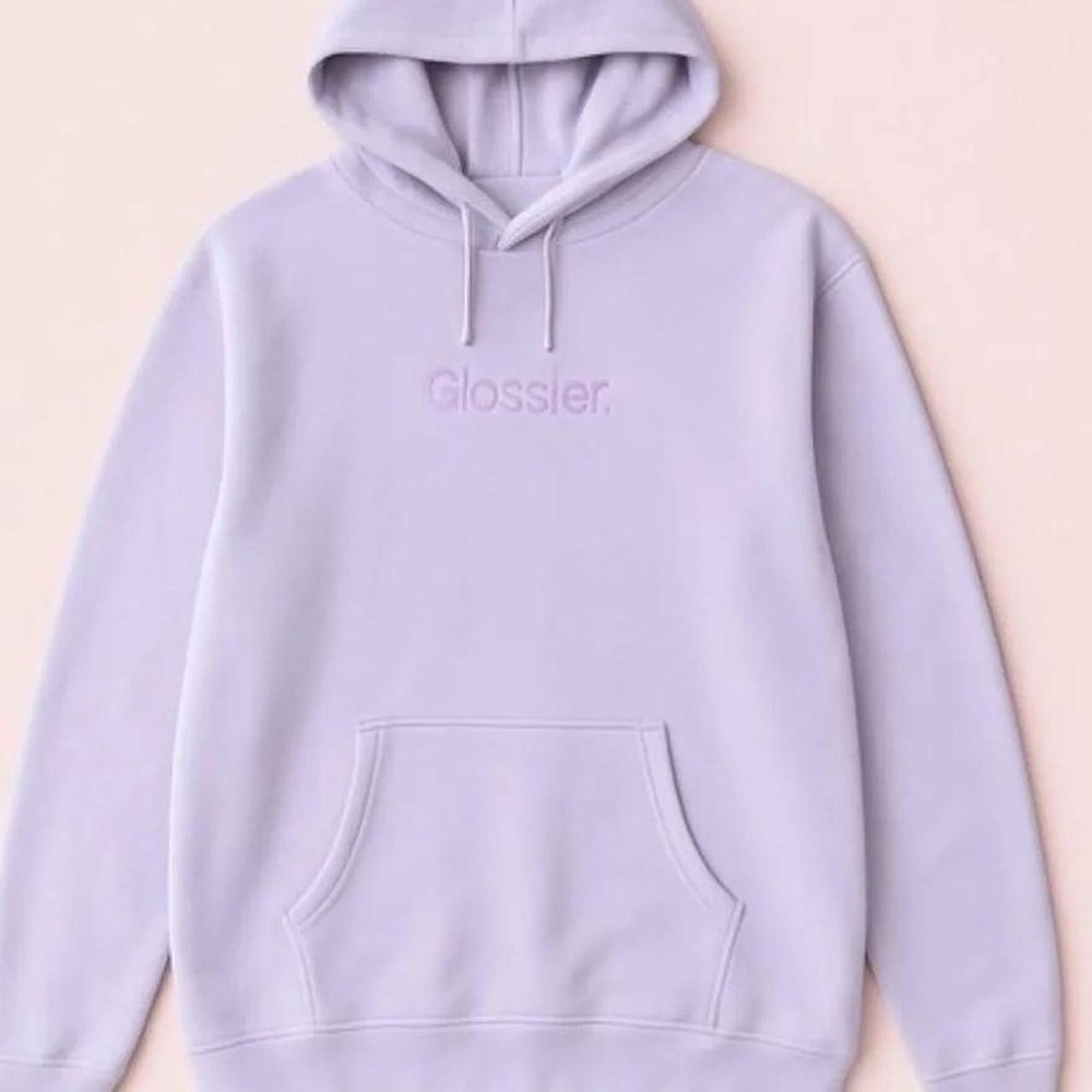 Glossier Hoodie - Lavender - Embroidered